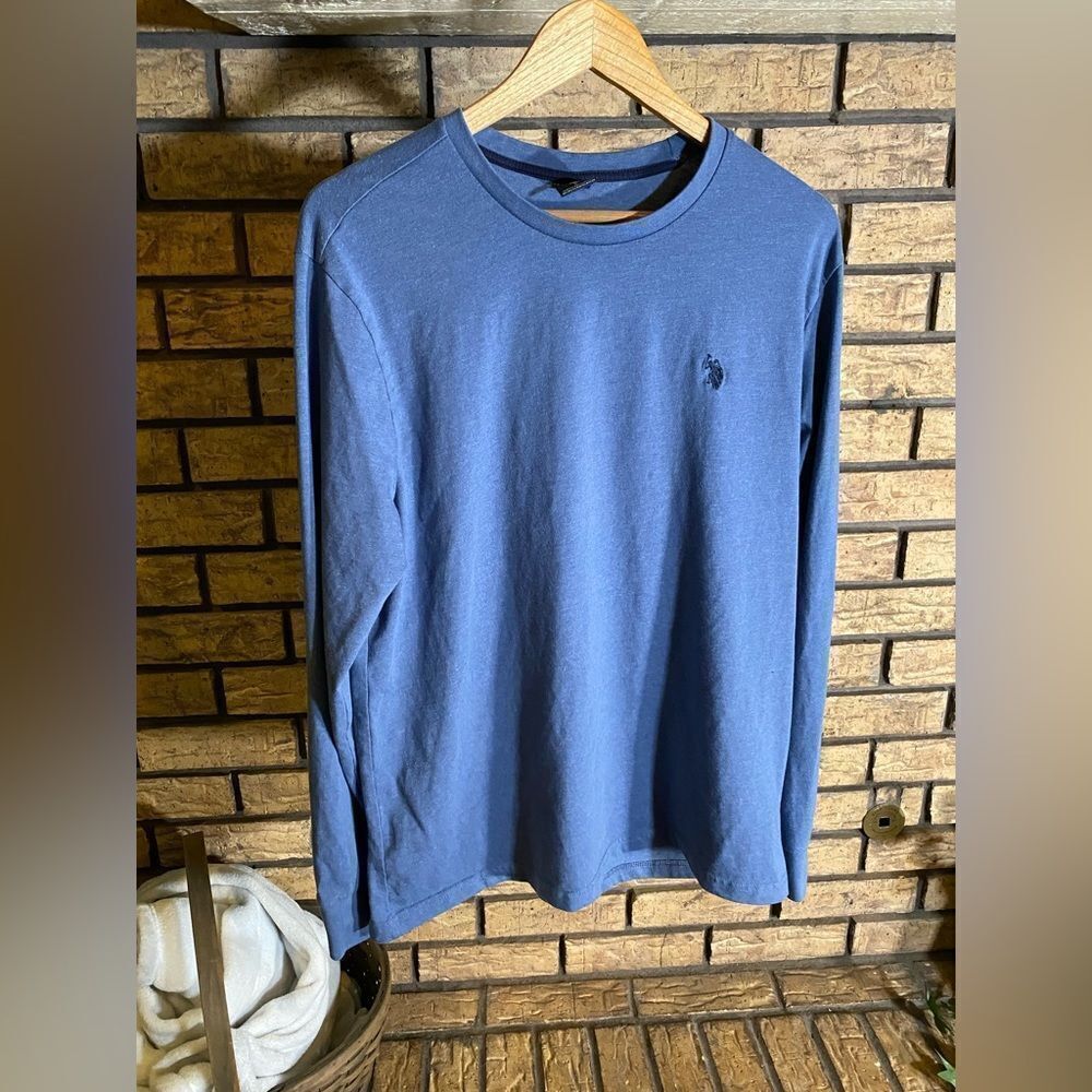 Blue us polo long sleeve‎
